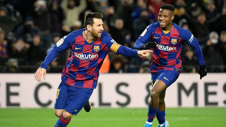 ליאו מסי חוגג