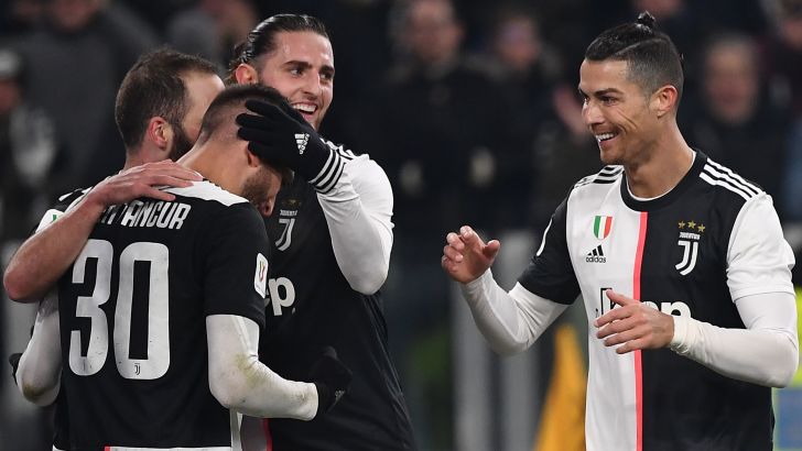 שחקני יובנטוס חוגגים