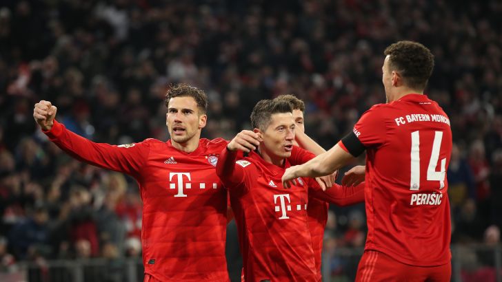 שחקני באיירן מינכן חוגגים