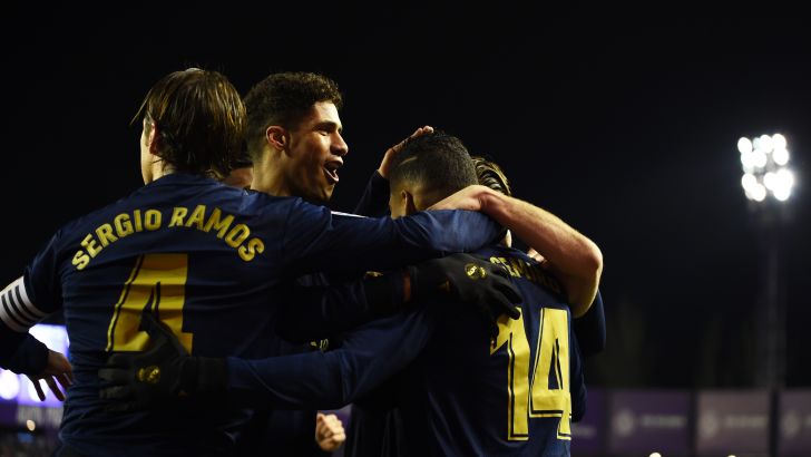 שחקני ריאל מדריד חוגגים