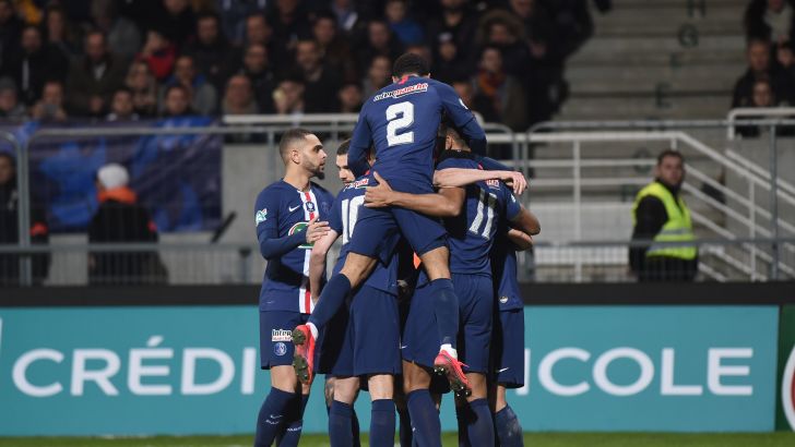 שחקני פאריס סן ז'רמן חוגגים