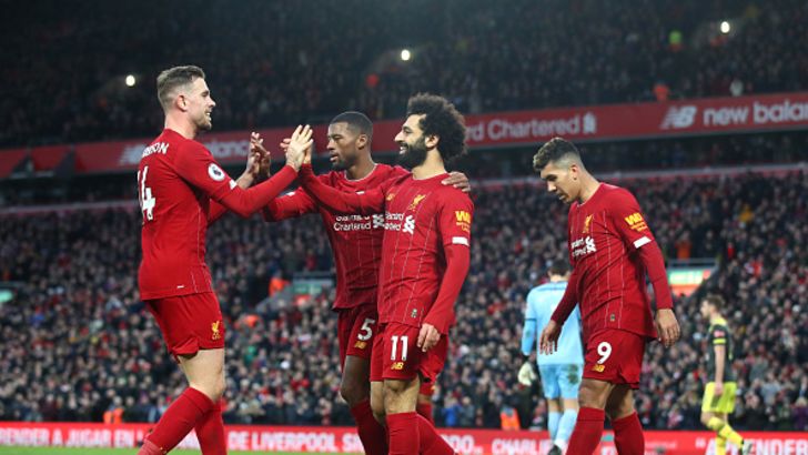 שחקני ליברפול חוגגים