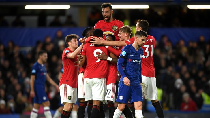 שחקני מנצ'סטר יונייטד חוגגים