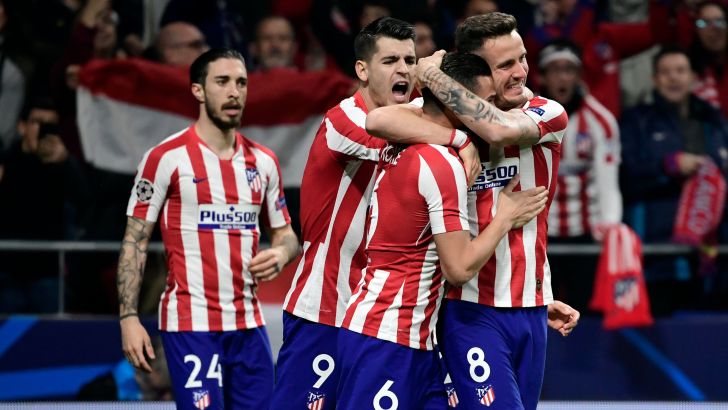 שחקני אתלטיקו מדריד חוגגים