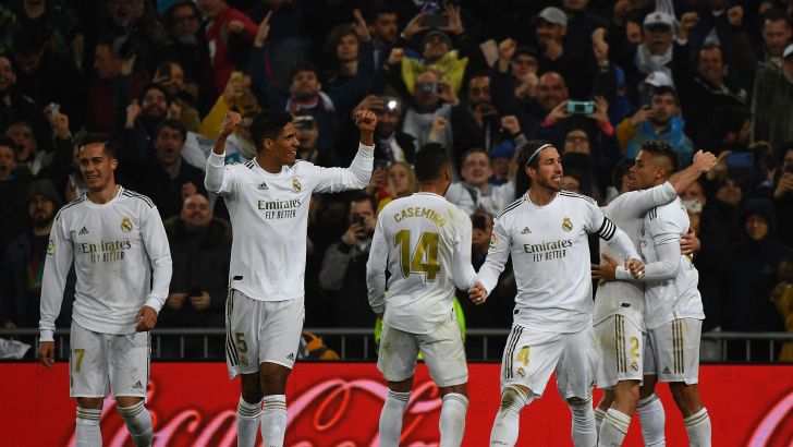 שחקני ריאל מדריד חוגגים