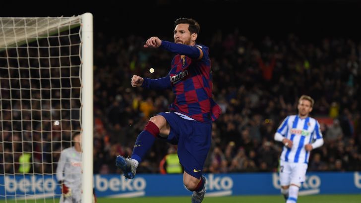 ליונל מסי חוגג