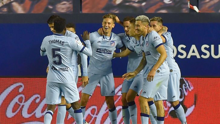 שחקני אתלטיקו מדריד חוגגים