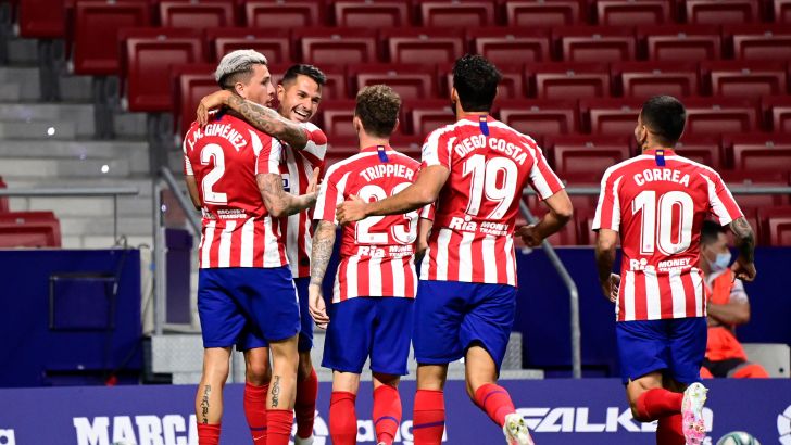 שחקני אתלטיקו מדריד חוגגים