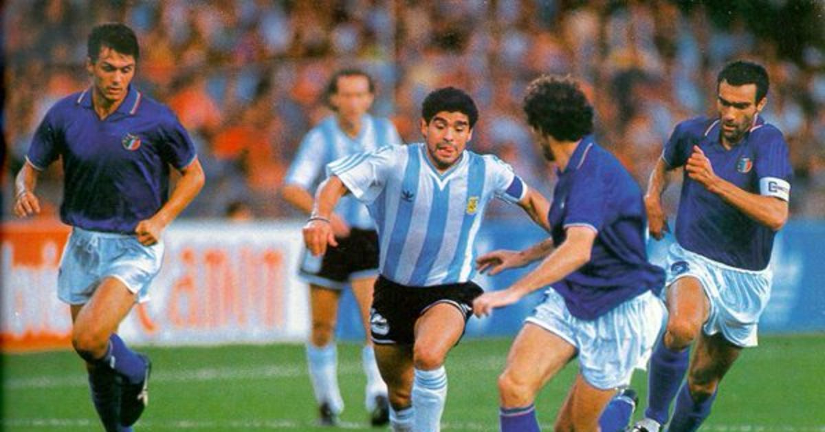 מונדיאל 1990 מראדונה שיחק עם ארגנטינה נגד איטליה ספורט 1