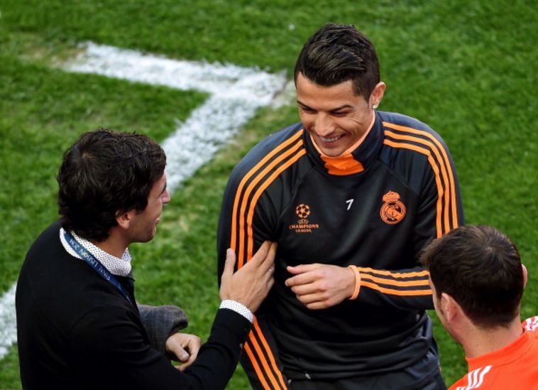 ראול עם כריסטיאנו רונאלדו. אוהדי ריאל מפנטזים (Gettyimages)