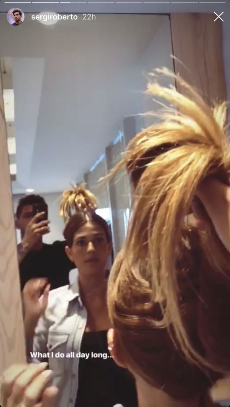 סרג'י מתעד את עיסוקו בכל החופשה (Instagram)