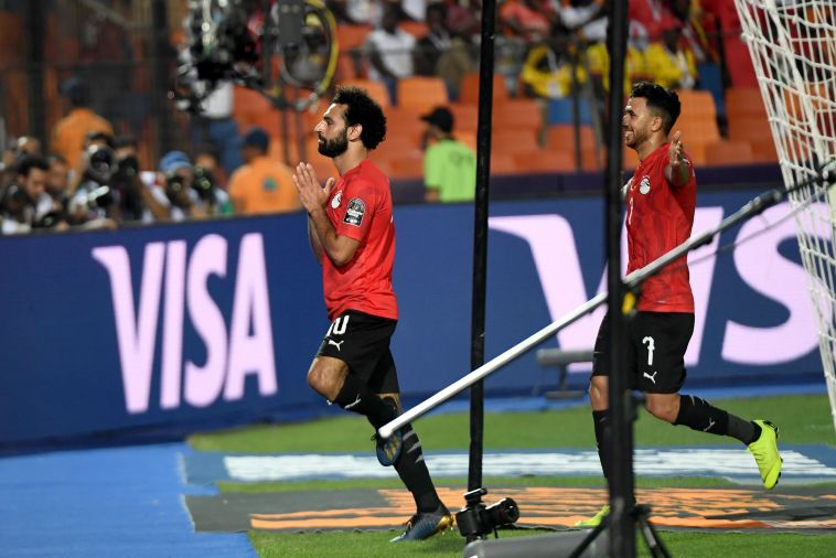 מוחמד סלאח. כיכב בניצחון הלילה בקהיר (KHALED DESOUKI/AFP/Getty Images)