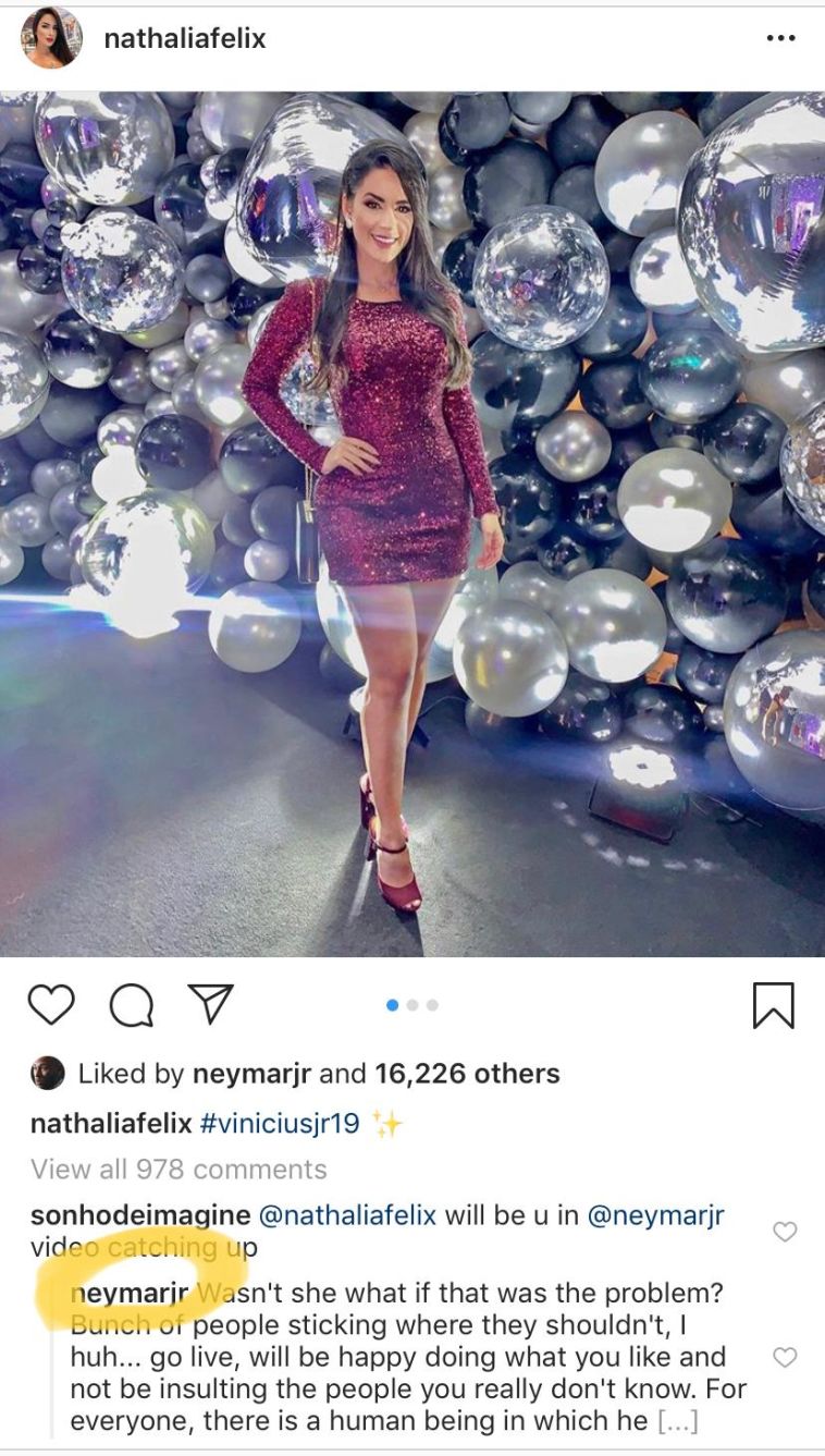 תגובתו החריפה של ניימאר באינסטגרם (Instagram) תגובתו החריפה של ניימאר באינסטגרם (Instagram)