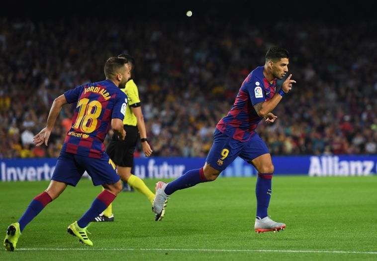 לואיס סוארס. חזר מפציעה והשלים צמד מבריק (Alex Caparros/Getty Images) לואיס סוארס. חזר מפציעה והשלים צמד מבריק (Alex Caparros/Getty Images)