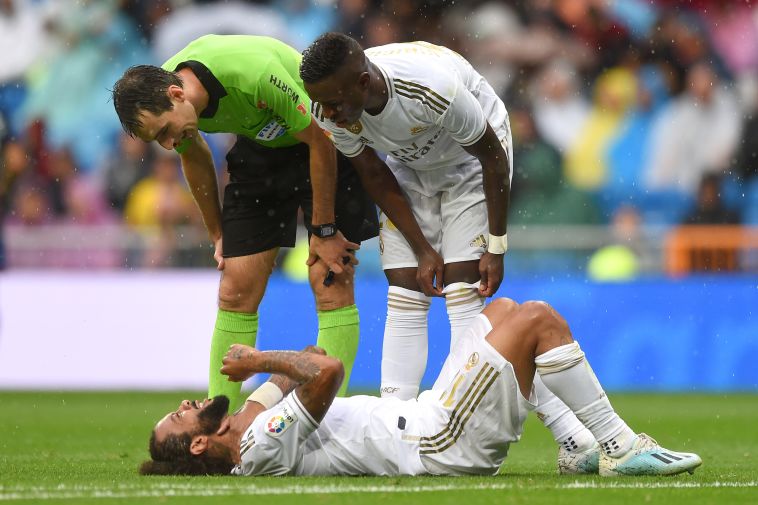 רגע הפציעה של מרסלו בניצחון על לבאנטה (Denis Doyle/Getty Images)