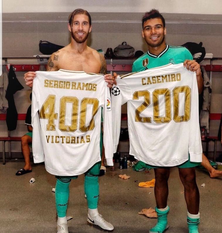 סרחיו ראמוס וקאסמירו. מספרים עגולים לשניהם (האתר הרשמי)