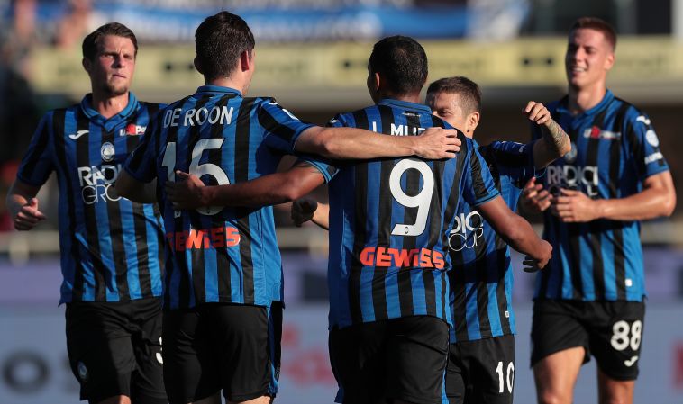 חגיגה ענקית של אטאלנטה בדרך למקום השלישי. (Emilio Andreoli/Getty Images)