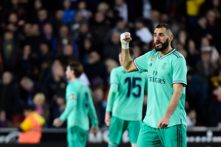 הציל את ריאל מהפסד. בנזמה חוגג (JOSE JORDAN/AFP via Getty Images)