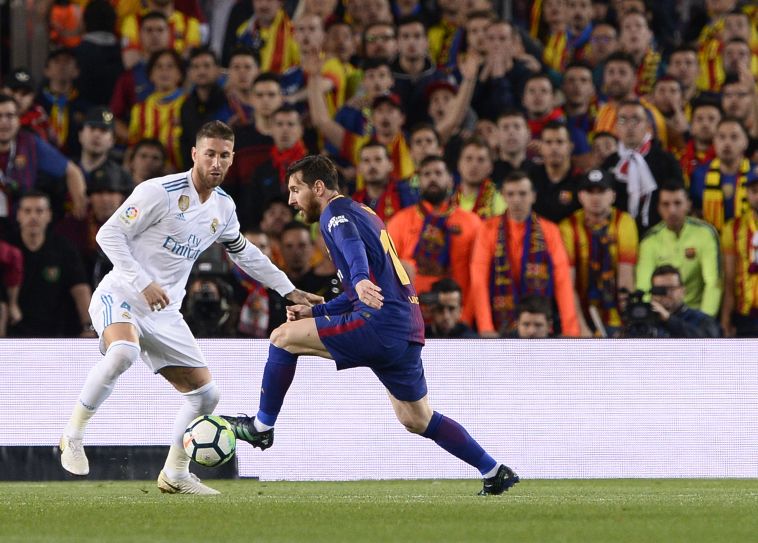 מסי מול ראמוס. יהפכו לשיאני ההופעות במשחק הגדול (JOSEP LAGO/AFP via Getty Images)