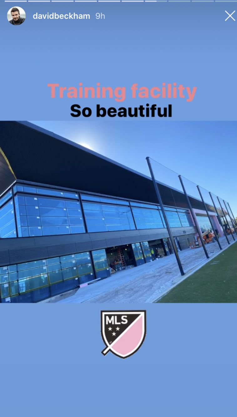 גם מתחם האימונים מרשים (דיוויד בקהאם באינסטגרם)