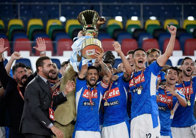 בפעם השישית בתולדותיה: נאפולי זכתה בגביע האיטלקי. צפו בתקציר